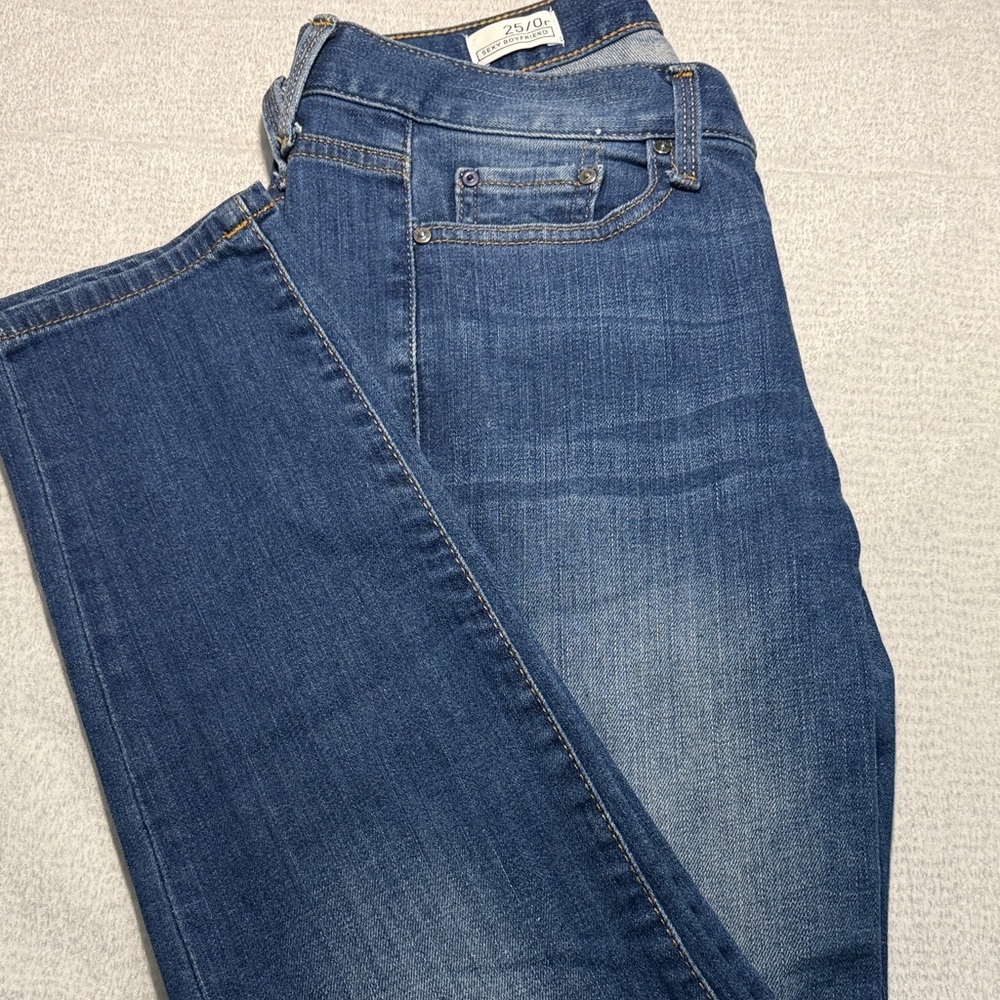 GAP Women's Classic Blue ppBoyfriend Jeans - Picture 3 of 6